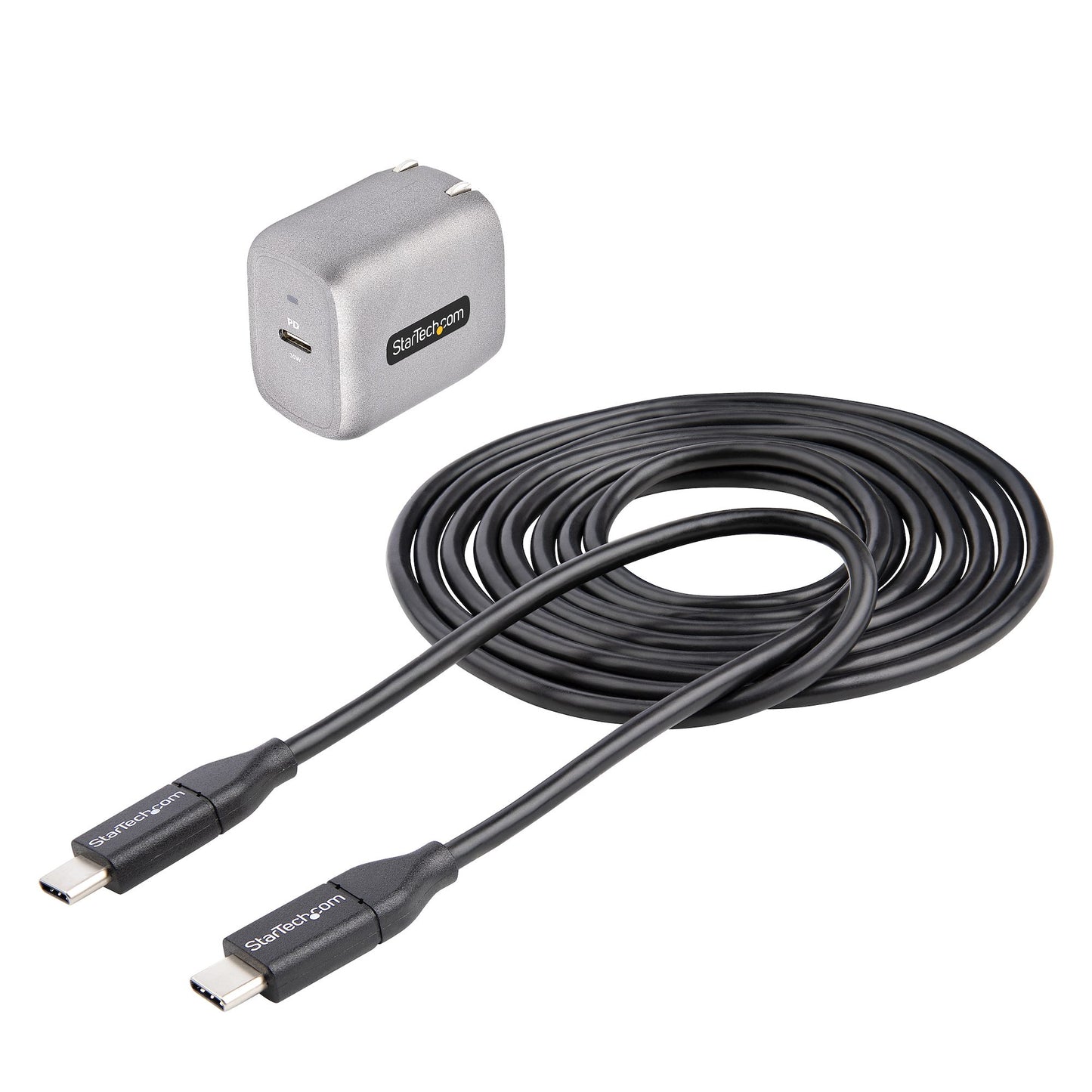 StarTech.com WCH1C30 mobile device charger Laptop, Smartphone, Tablet Black, Gray AC Fast charging Indoor