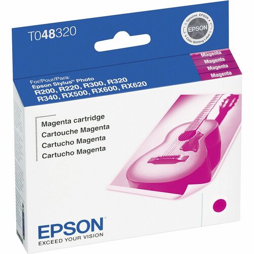 Epson Ink Cartridge, f/ Stylus R300/RX620, 430 Pg Yield, MA-EPST048320S