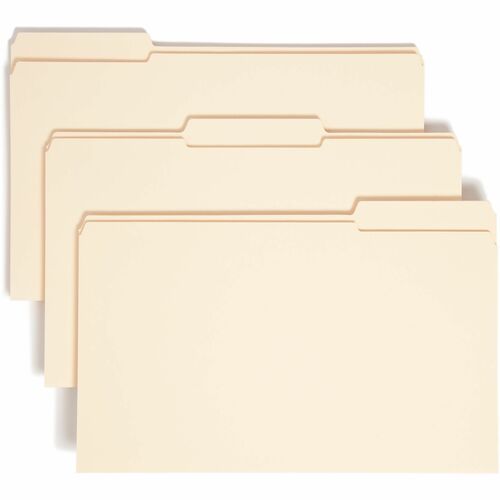 Smead Exp File Folder, 1-1/2" Exp, 1/3 Cut, Legal, 50/BX, MLA