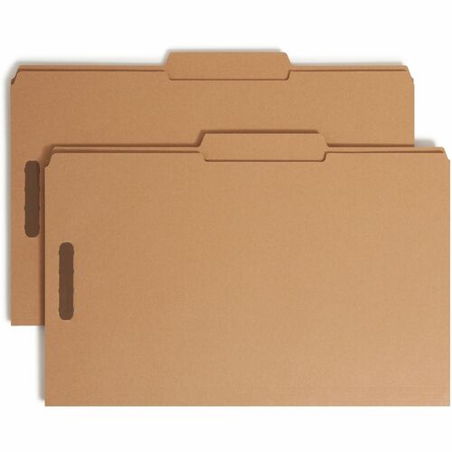 Smead Guide Height Folders,2 Fasteners,2/5 ROC,Legal,50/BX,Kraft