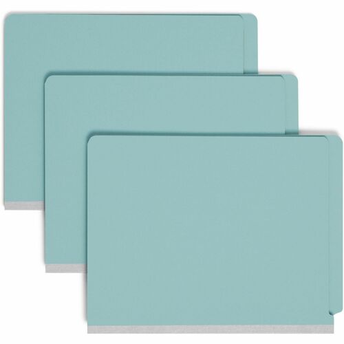 Smead Classification Folders,2" Exp,Fasteners,Letter,10/BX,Blue