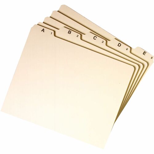 Smead File Guides, A-Z, 1/5 Self Tab, Letter, Manila