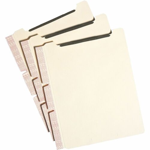 Smead Self-Adhesive Dividers,w/Fastener,Letter,25/PK,Manila