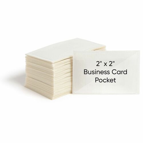 Smead Poly Pockets, Self Adhesive, Size 3"x4-1/16", 100/BX, CL