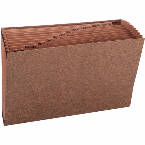 Smead Monthly Expanding File, Jan-Dec,12 Pkt,Legal,15"x10", RDR