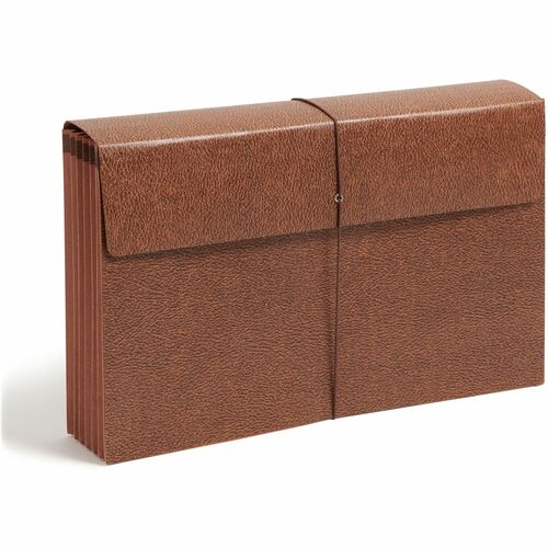 Smead Expanding Leather-Like Wallets, 5-1/4" Exp, 15"x10"