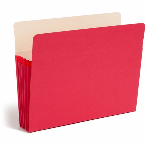 Smead Top-Tab File Pocket, Ltr, 11-3/4"Wx9-1/2"H, 5-1/4" Exp, RD