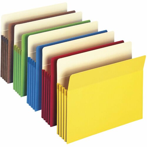 Smead Top-Tab File Pocket, 3-1/2" Exp,11-3/4"Wx9-1/2"H,25/BX,AST