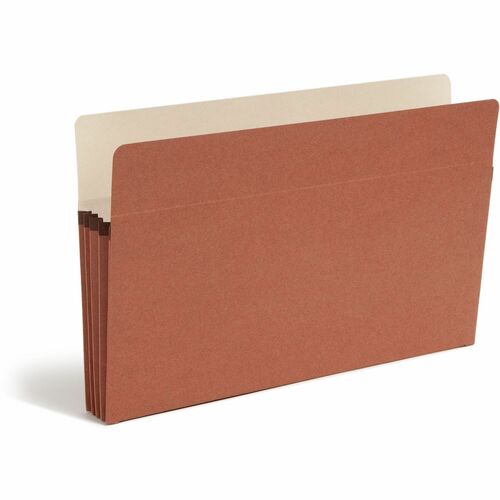 Smead File Pocket, 3-1/2"Exp, Straight Cut, Lgl, 25/BX, RDR