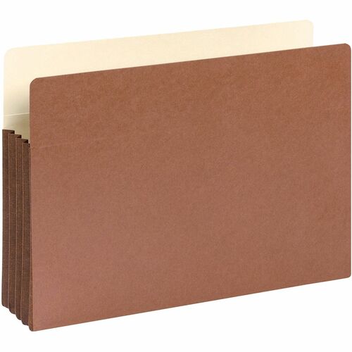 Smead File Pocket, 3-1/2"Exp, 14-3/4"x9-1/2", 10/BX, Redrope