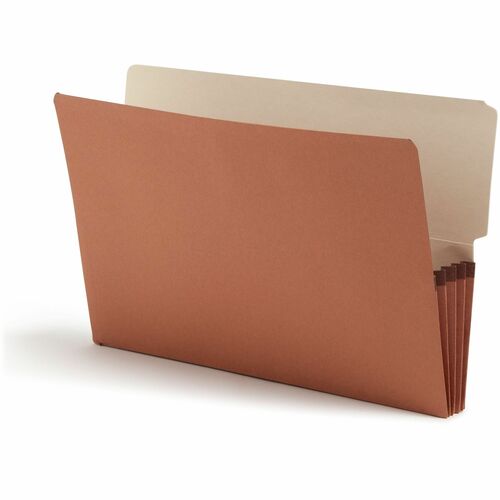 Smead End Tab File Pocket, Redrope, 3-1/2" Exp, Legal, 10/BX, MLA