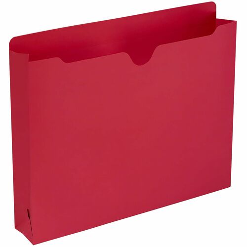 Smead File Jackets, 2" Expansion, Letter, 50/BX, Red