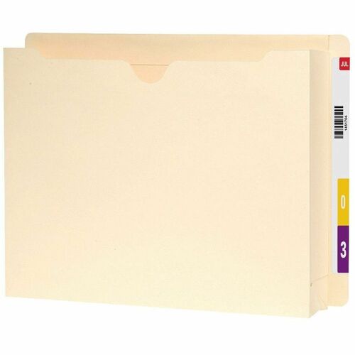 Smead End Tab File Pocket, 2" Exp, 12-3/8"x9-1/2", 25/BX, Manila