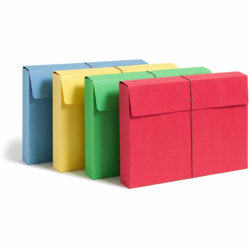 Smead Wallet w/Elastic Closure,2" Exp,15"x10",50/BX,Asst.