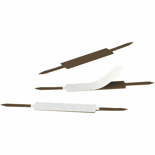 Smead Self-Adhesive Fastener, 2-3/4" C-C, 1"Cap, 100/BX, Brown