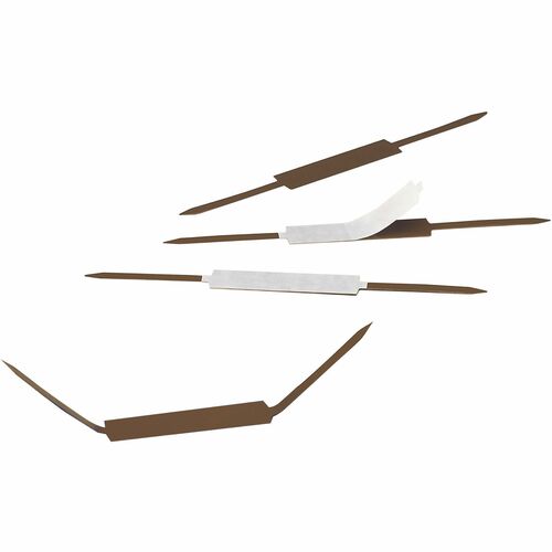 Smead Self-Adhesive Fastener, 2-3/4" C-C, 2"Cap, 100/BX, Brown