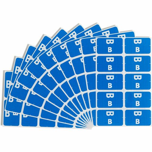 Smead Color Coded Label, "B", 100/PK, Dark Blue