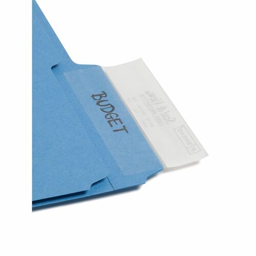 Smead Self-Stick Label/Tab Protectors, 3-1/2"x1-11/16", 100/PK, CL