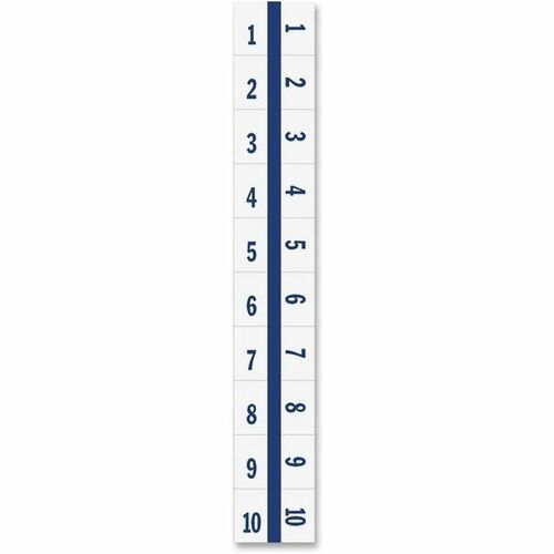 Tabbies Legal Index Tabs, 1-10, 100/PK, Blue Edge