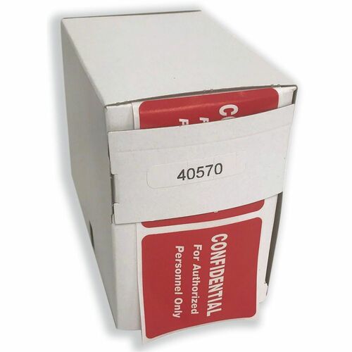 Tabbies Confidential Label, Personnel Only, 2"x2", 500/RL,RD