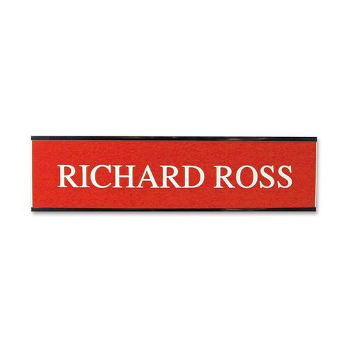 Shachihata Inc Sign,Wall,Standard,Custom,Aluminum Frame,Plastic,2"x8",SR