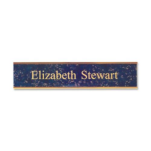 Shachihata Inc Sign,Wall,Standard,Custom,Aluminum Frame,Plastic,2"x10",Gold