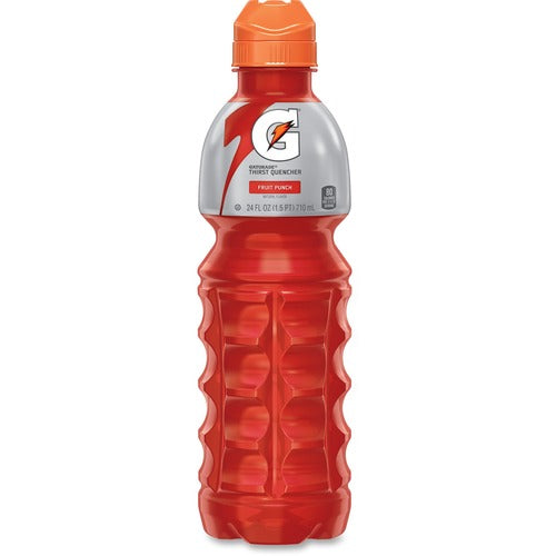 Quaker Foods Gatorade Sports Drink, 24 oz Bottle, 24/CT, Fruit Punch