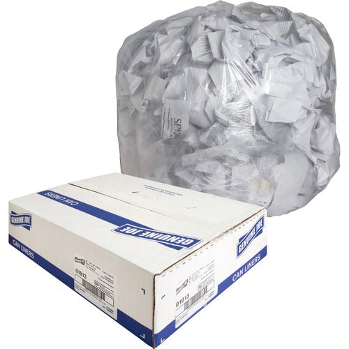 Genuine Joe Can Liners, 31-33 Gallon, 0.6 mil, 33"x39", 250/CT, CL-GJO01013
