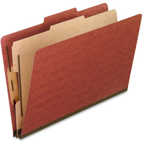 Pendaflex Classification Folder,1 Divider,4 Fastener,Legal,10/BX,RD