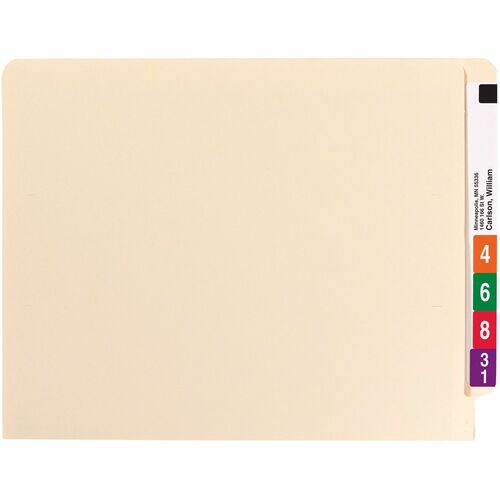 Smead Fastener Folder,Recycled,Straight Cut Tab,Letter,50/BX,MA