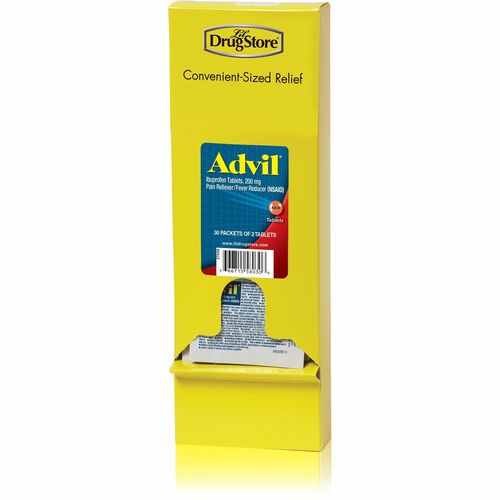 LIL' Drug Store Advil Tablets, Single Dose Meds Dispnsr Refill, 2/PK, 30/BX