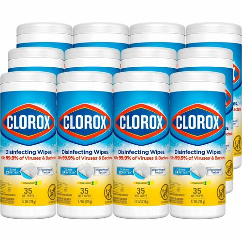 Clorox Company Disinfecting Wipes, Citrus Blend, 35 Wipes/Can,12/CT, WE