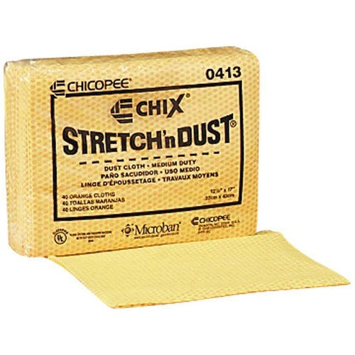 Chicopee Branded Products Dust Cloth, StretchnDust,12"x17",40/PK,10PK/CT,YW/OE