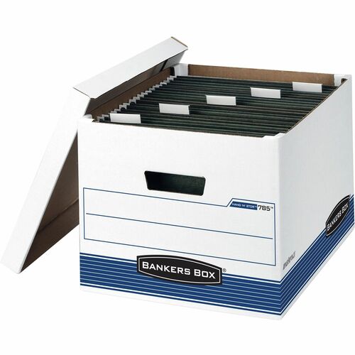 Fellowes Storage Box,Ltr/Lgl,12-3/8"x15-1/5"x10", 4/CT, WE/BE-FEL00785