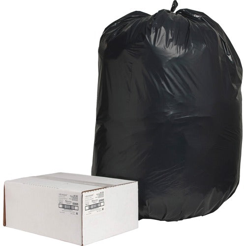 Nature Saver Trash Can Liners,Rcycld,55-60 Gal,2.0mil,38"x58",100/CT,BK
