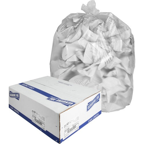 Genuine Joe Can Liners,High Density,40-45 Gal,40"x48",25/RL,10/CT,CL-GJO01758