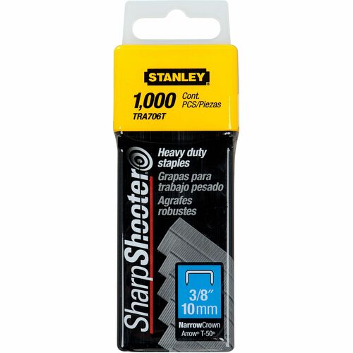 Bostitch (Stanley Bostitch) Heavy-duty Staples,3/8"W,3/8"L,84 Staples/Strip,1000/BX