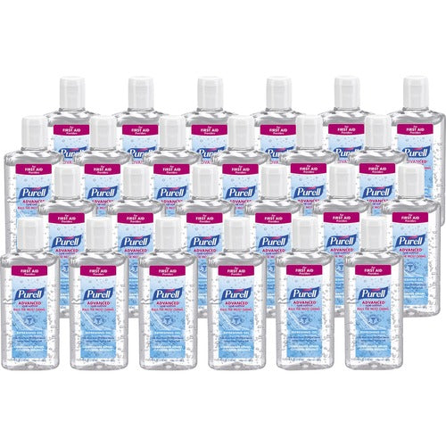 Gojo Hand Sanitizer, PURELL, 4 oz., Portable, 24/CT, Clear-GOJ965124CT