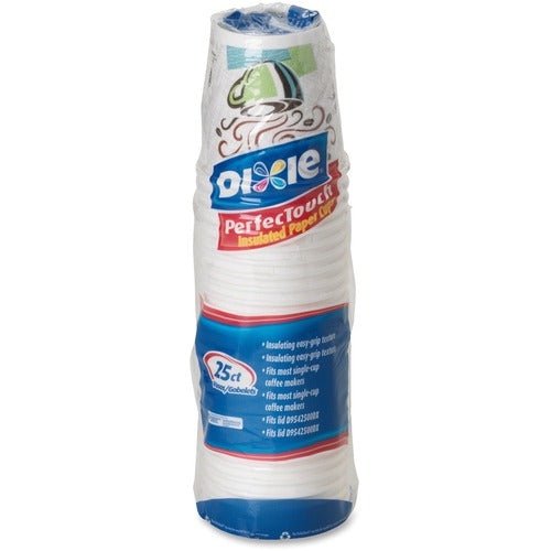 Dixie Foods Hot Cups, Perfect Touch, Wise Size, 10 oz,25/PK, Multi-DXE5310DX