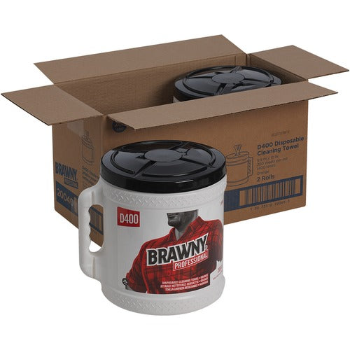 Georgia-Pacific Bucket w/Centerpull Wipers,200 Shts/RL,9-9/10"x13",2/CT,MI-GPC20040