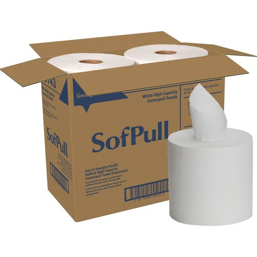 Georgia-Pacific Center Pull Towels, 560 Sheets, 4RL/CT, White-GPC28143