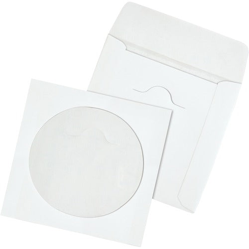Quality Park CD/DVD Sleeves,Moisture/Tear-Resistant,4-7/8"x5",100/BX,WE