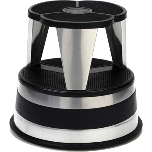 Cramer Step Stool, 350 lb Cap, 15-5/8"x15-5/8"x14", Silvertone
