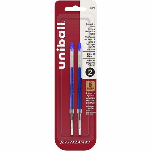 uni-ball Corporation Pen Refills,f/Jetstream RT, Bold PT, 2/PK, Blue