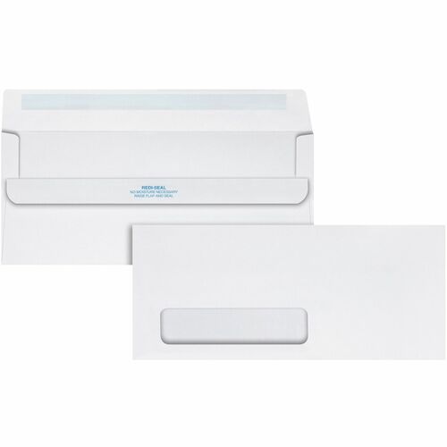 Quality Park Window Envelopes, Plain, No 10, 4-1/8"x9-1/2", 500/BX, WE