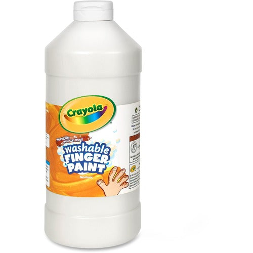 Crayola Finger Paint, Washable, 32oz, White