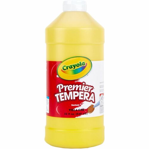 Crayola Tempera Paint, Premier, 32oz, Yellow