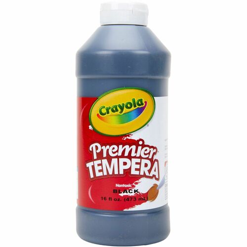 Crayola Tempera Paint, Premier, 16oz., Black