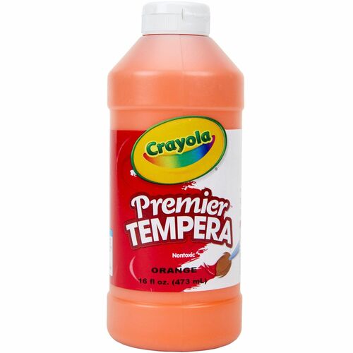 Crayola Tempera Paint, Premier, 16oz., Orange