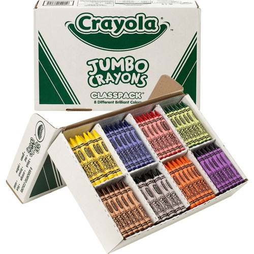 Crayola Jumbo Crayons, Nontoxic, 200/BX, Assorted